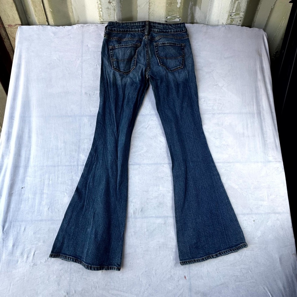 Bullhead Skinny Flare Jeans Women's 3S Blue Denim Stretch Medium Wash 5 Pockets